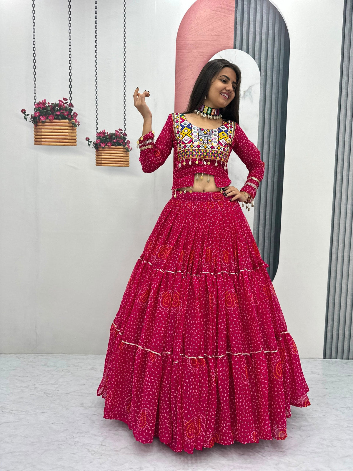 Tanishka Pure Fox Georgette Kodi Work Lehenga Choli