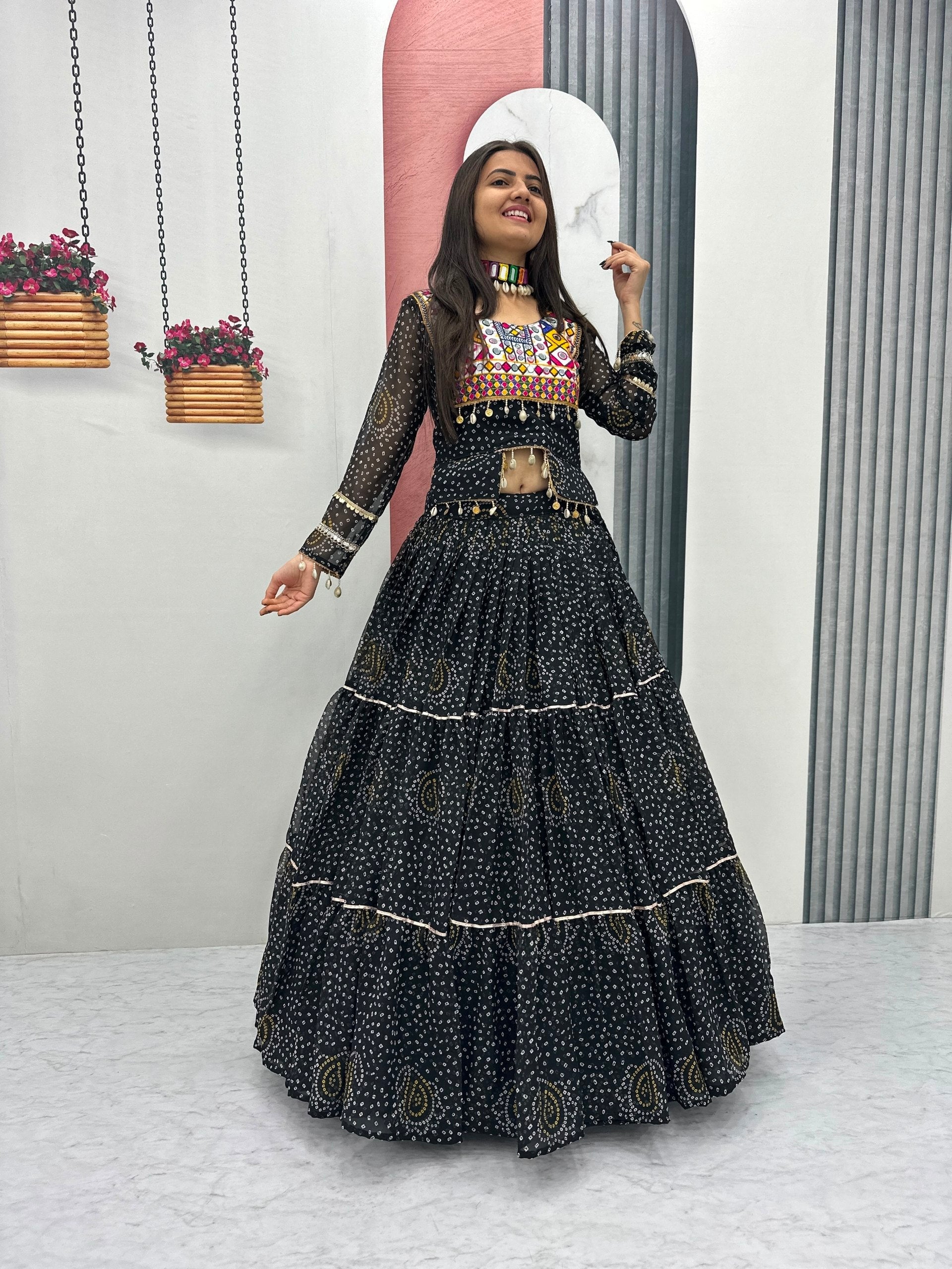 Tanishka Pure Fox Georgette Kodi Work Lehenga Choli