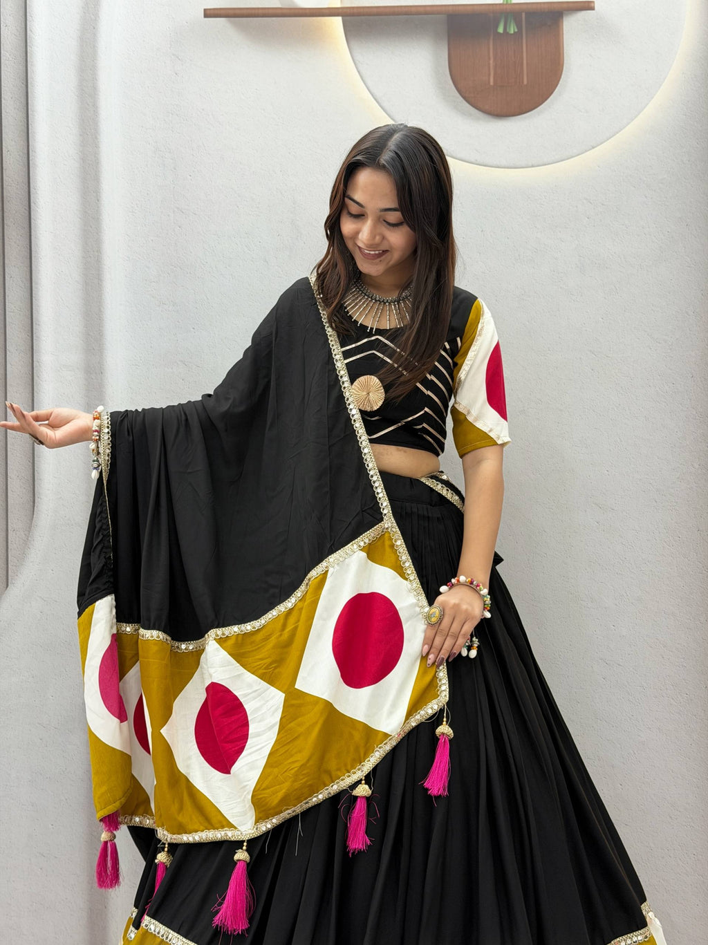 Tanirika Pure Cotton Gota Patti Lehenga Choli