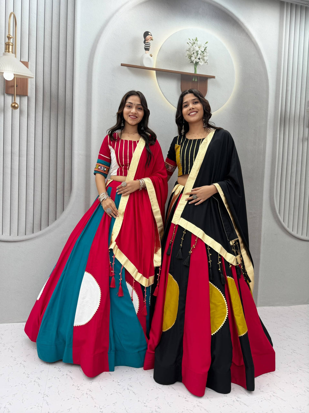 Dhriti Pure Cotton Gamthi Lehenga Choli