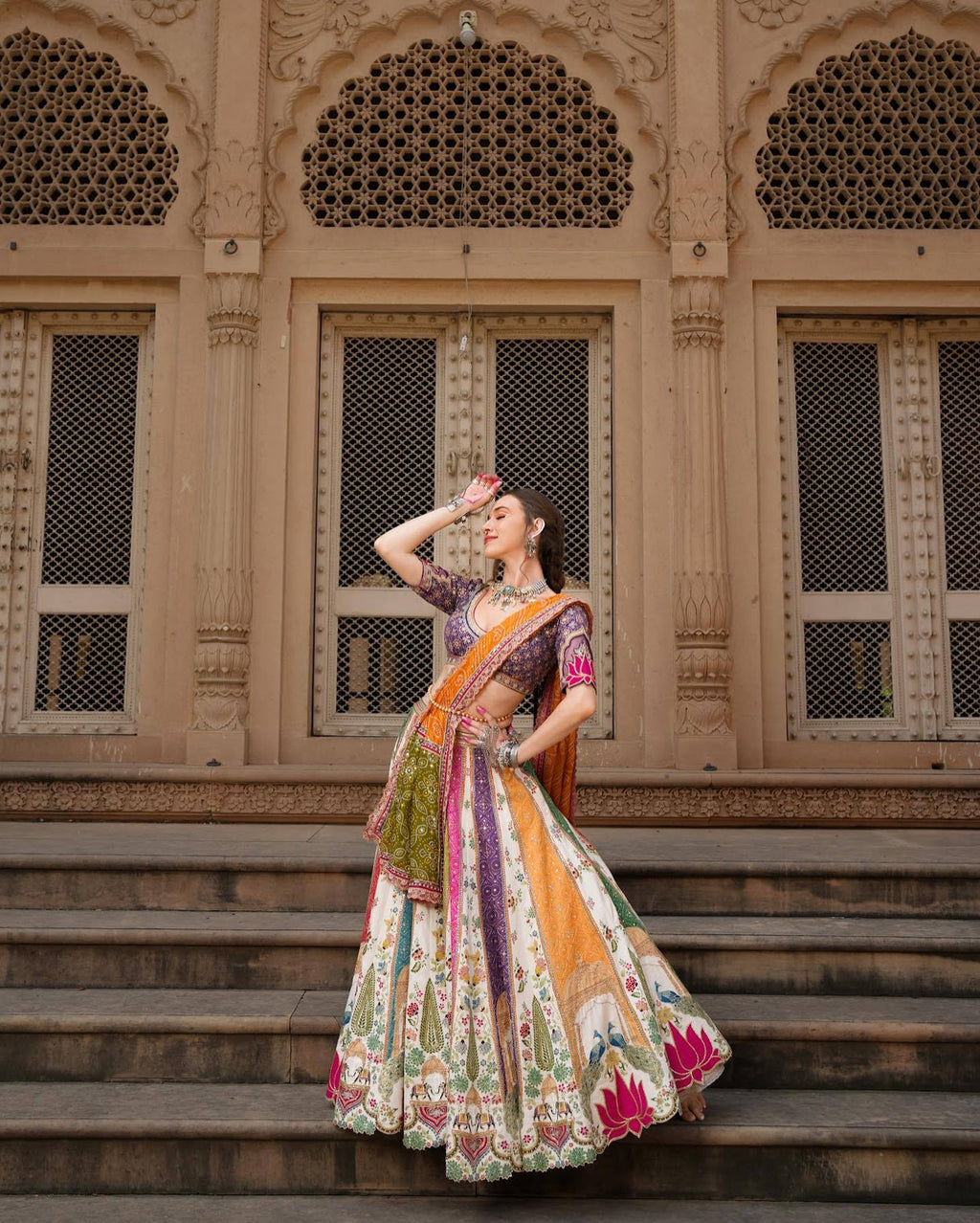 LISHARA MIRROR WORK LEHENGA