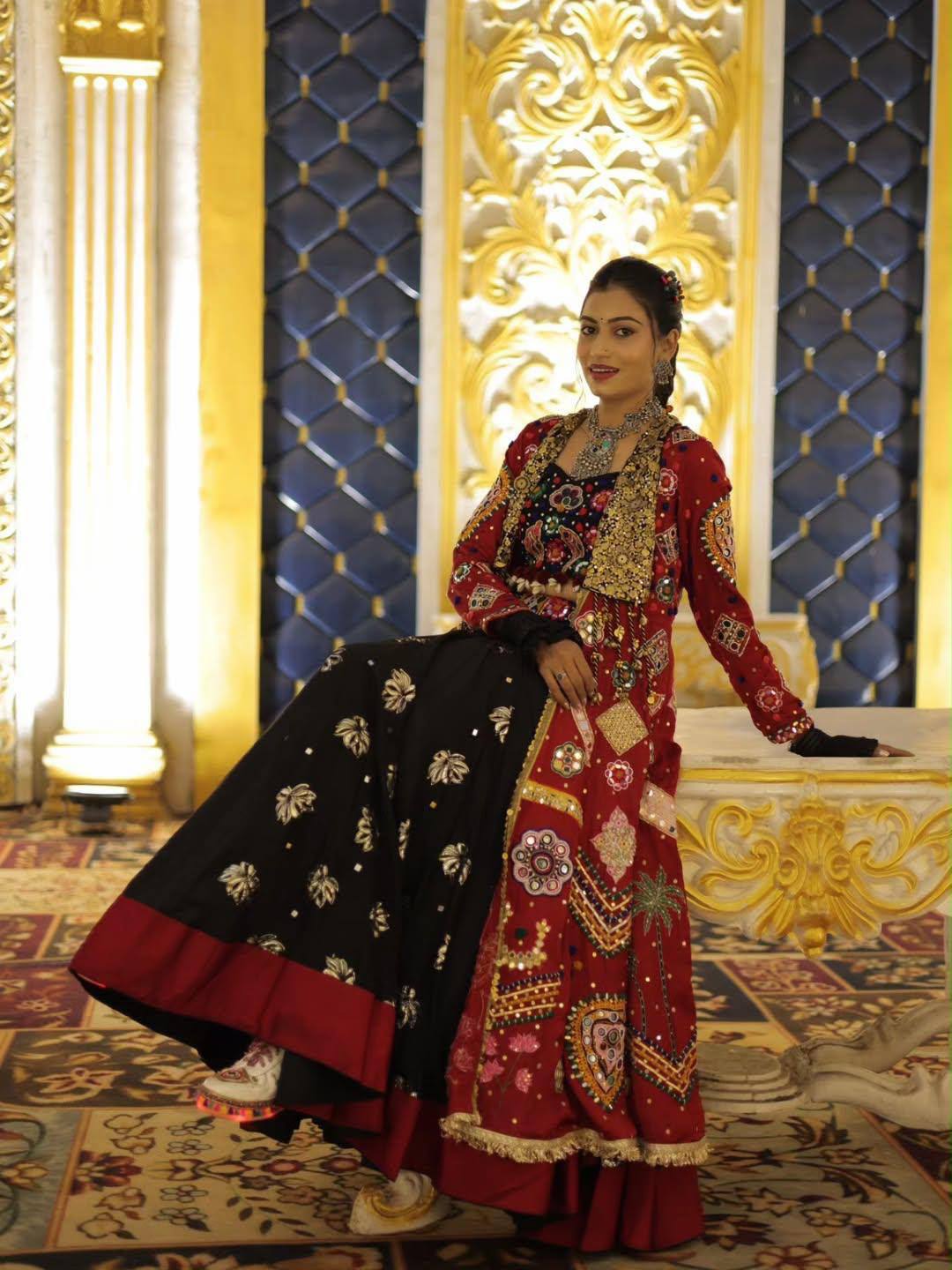 Ritambari Mirror Work Lehenga Choli