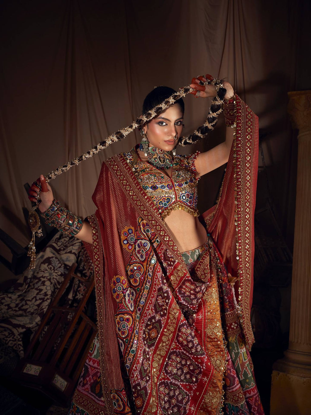 Ritambari Mirror Work Lehenga Choli