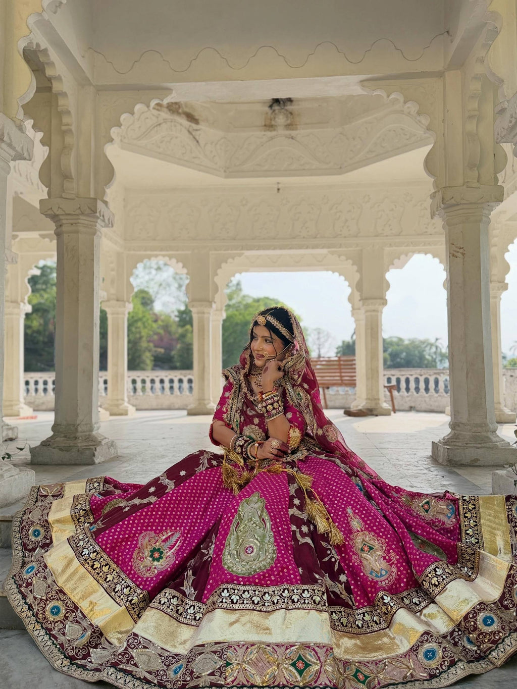 Adaa Mirror Work Lehenga Choli
