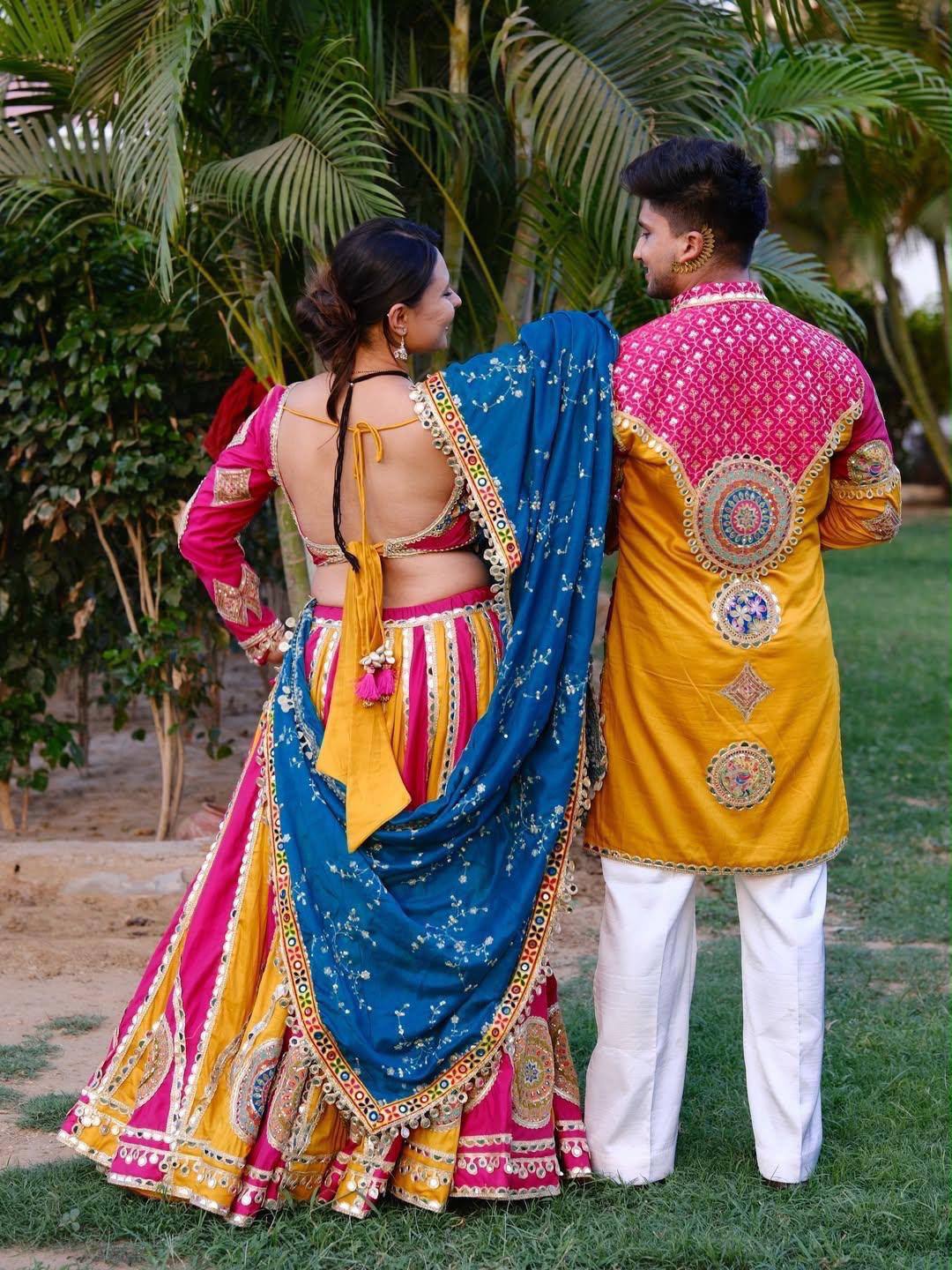 Divynaar Mirror Work Lehenga Choli