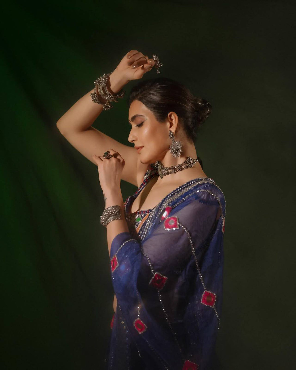 Navrooh Mirror Work Lehenga Choli