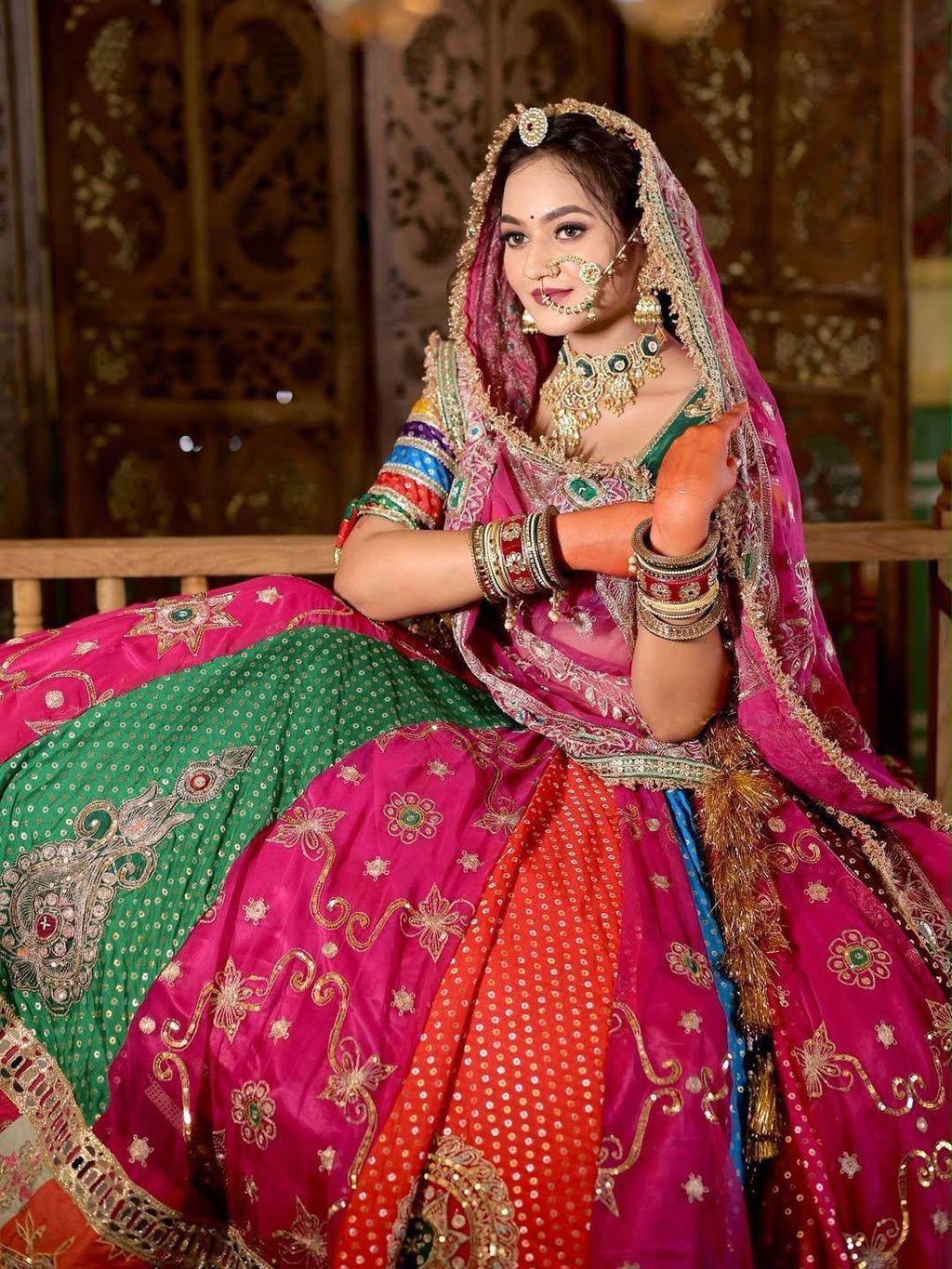Roopika Mirror Work Lehenga Choli
