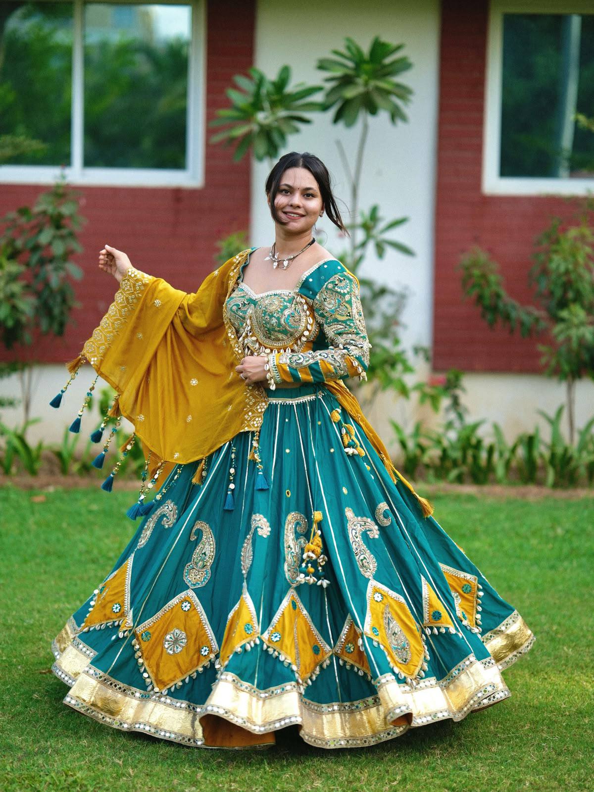 Mahjabeen Mirror Work Lehenga Choli