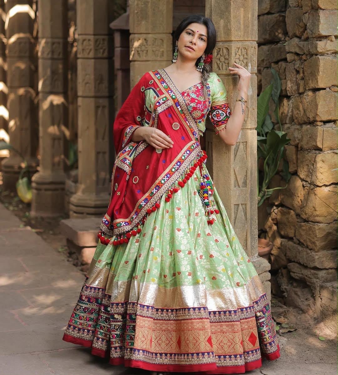 Amriah Mirror Work Lehenga Choli