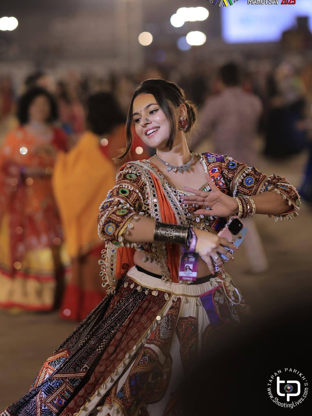 Sagnika Mirror Work Lehenga Choli