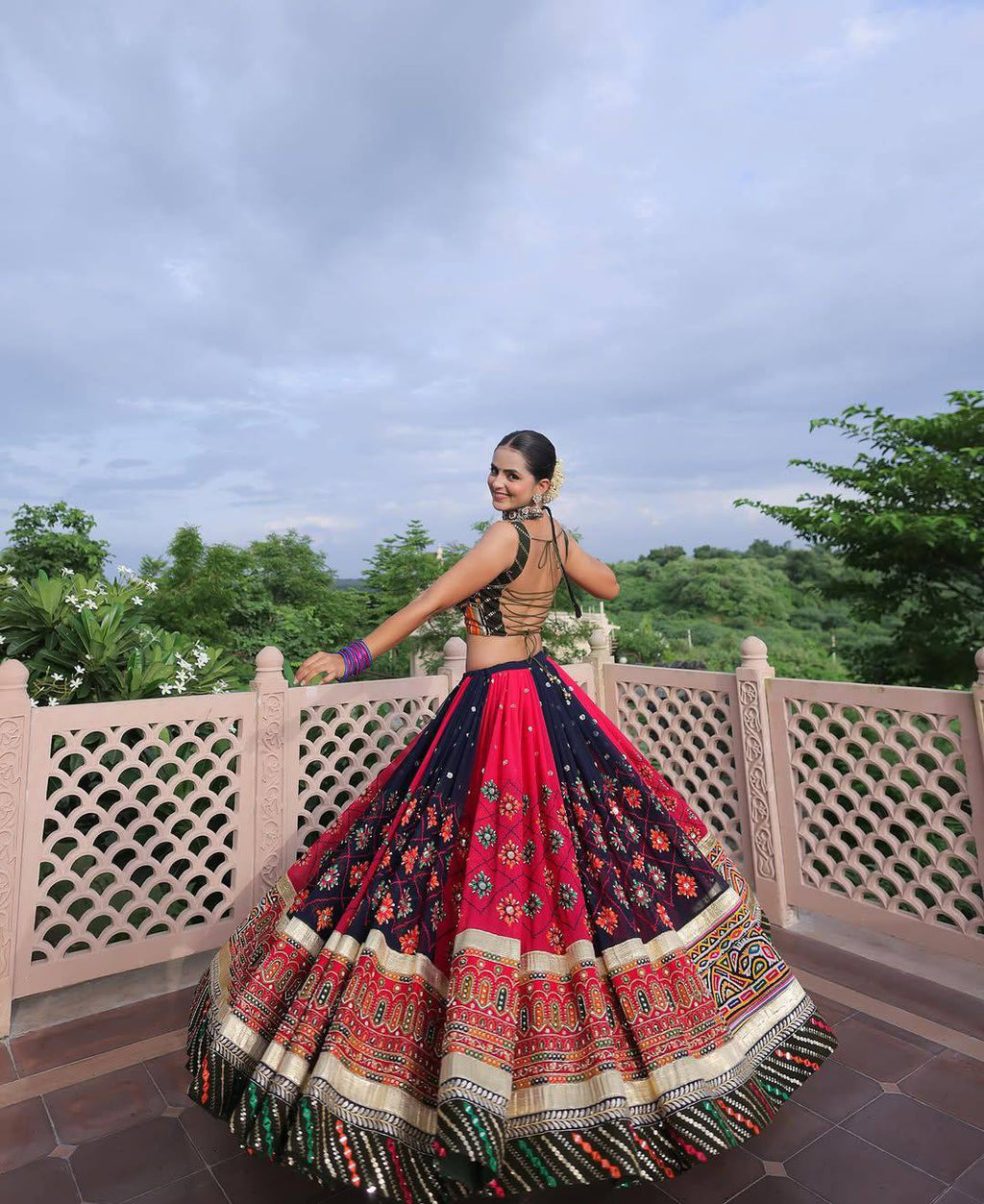 Zahreen Mirror Work Lehenga Choli