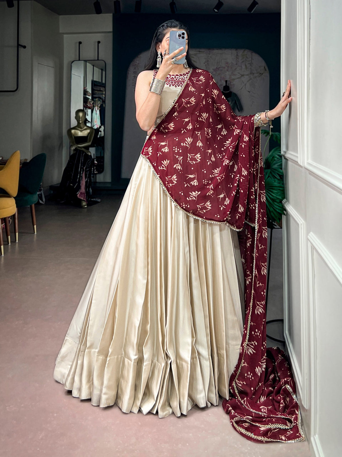 Aadhya Monga Silk Lehenga