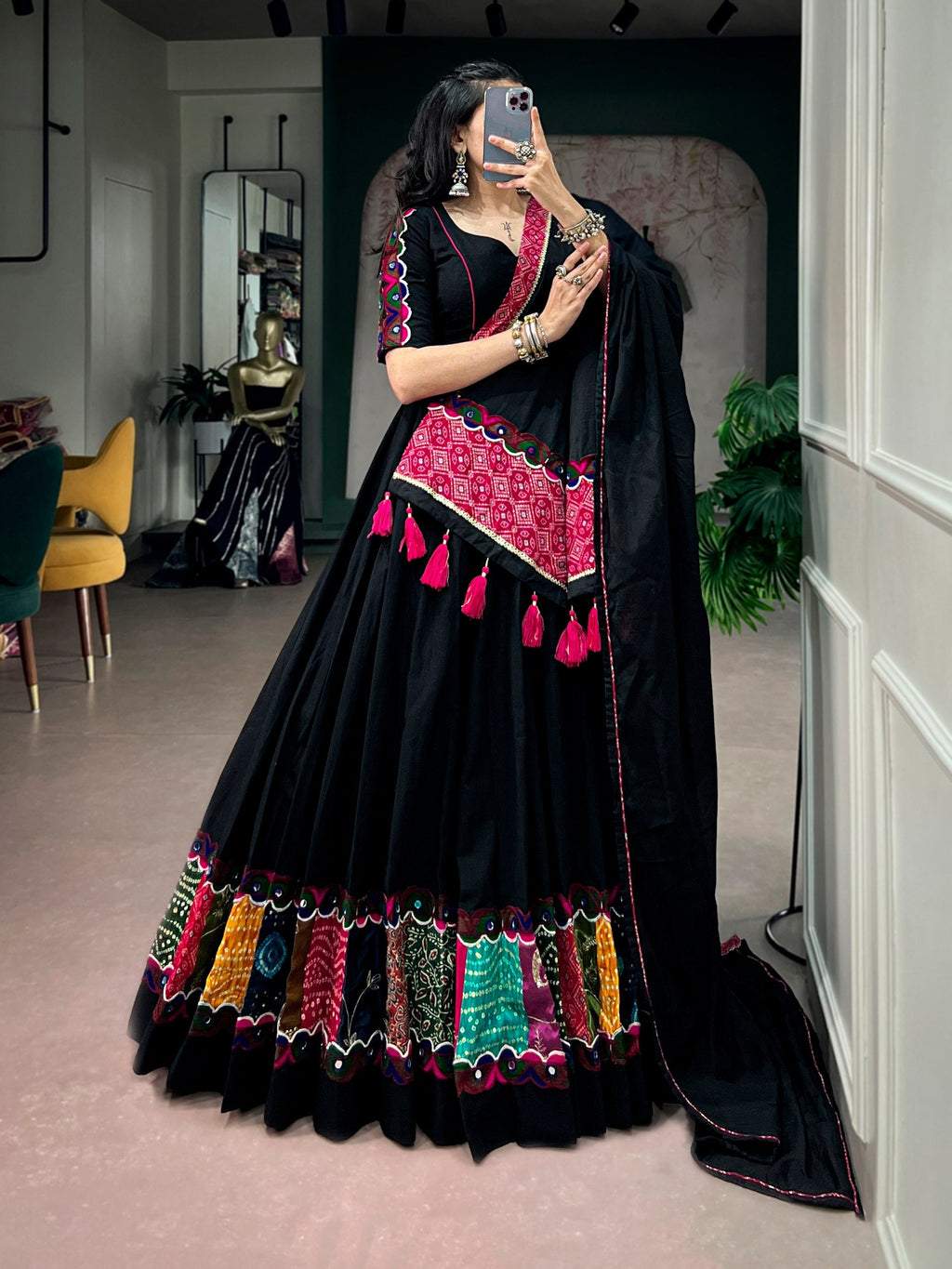 Kavya Khadi Cotton Lehenga
