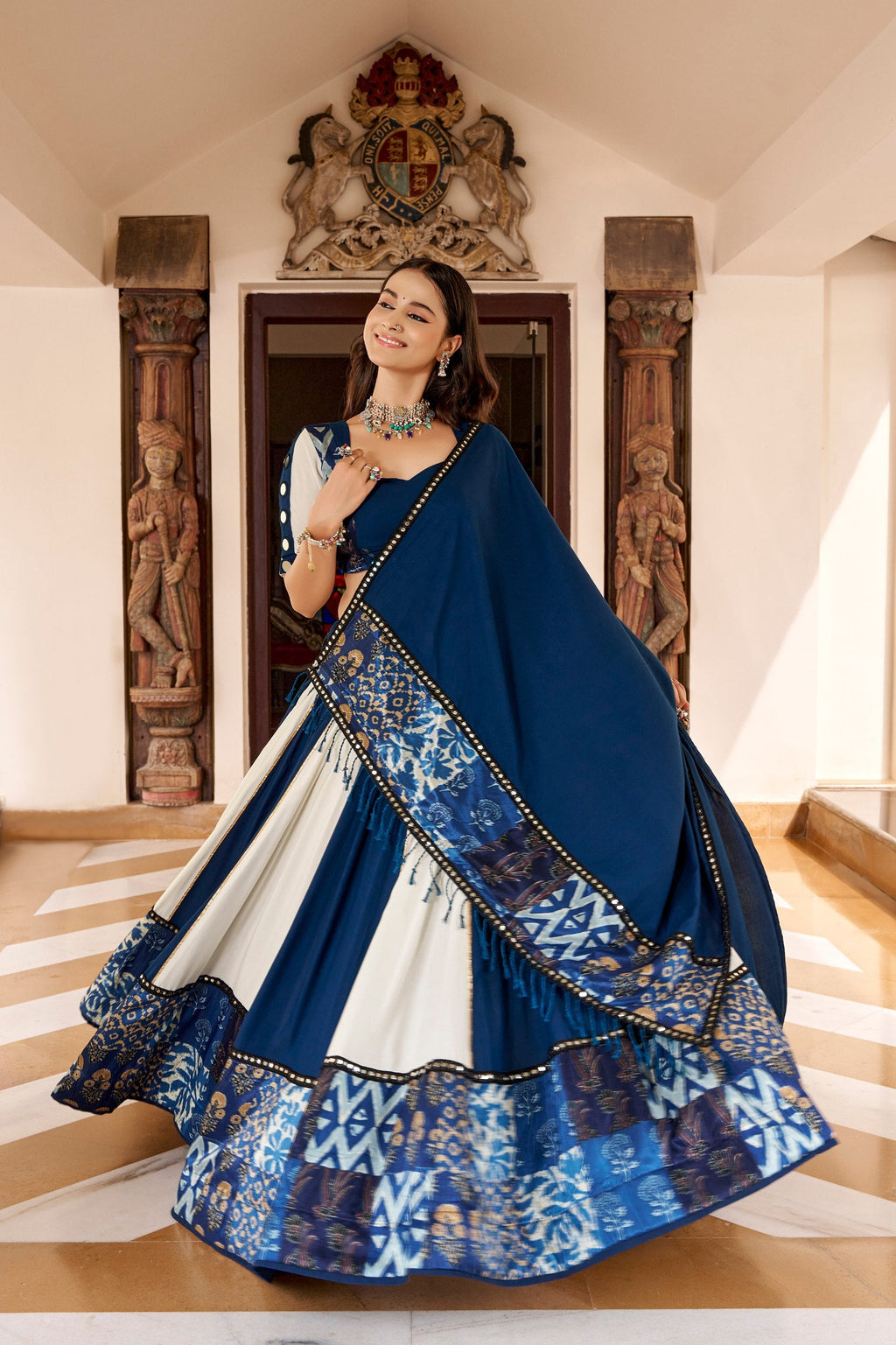 Arohi Rayon Mirror Lace Lehenga Choli