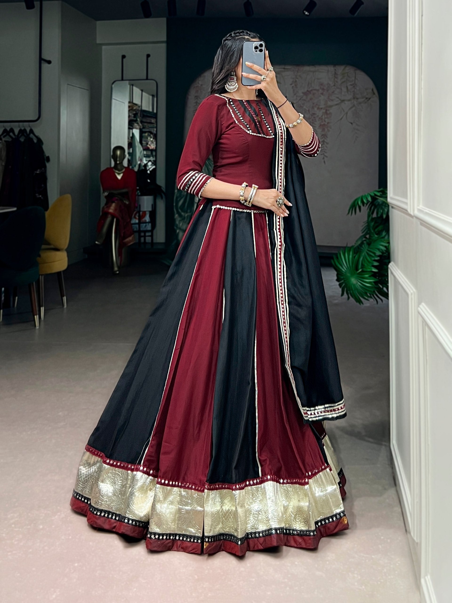 Aarna Chinon Designer Lace Lehenga Choli