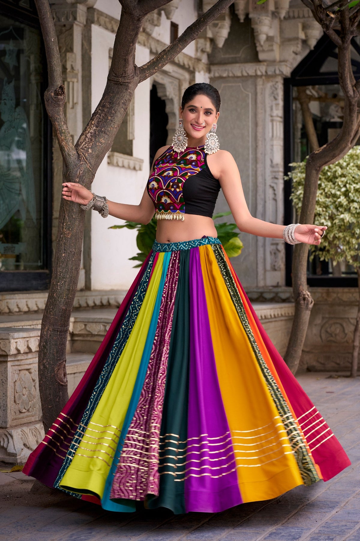Anushree Rayon Gota Patti Lehenga Choli