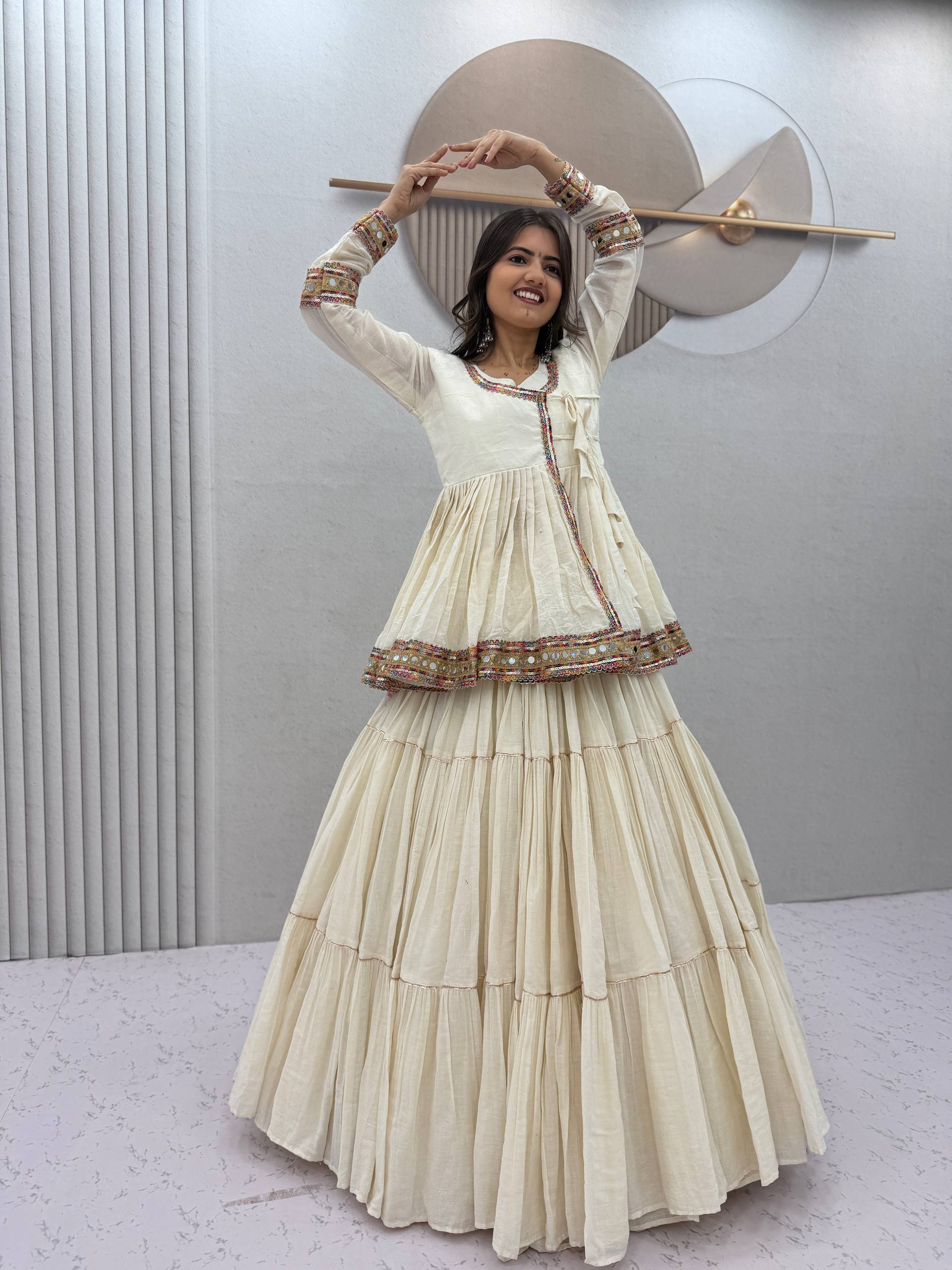 Vaanya Pure Cotton Gamthi Lehenga Choli