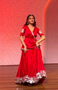 Aroshika Crepe Silk Lampi Border Lehenga Choli