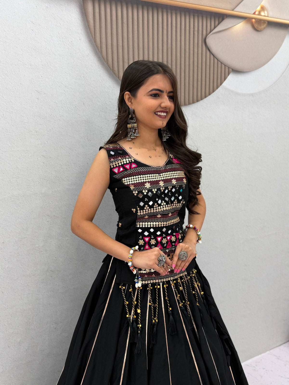 Sharvya Pure Cotton Mother-Daughter Lehenga Choli
