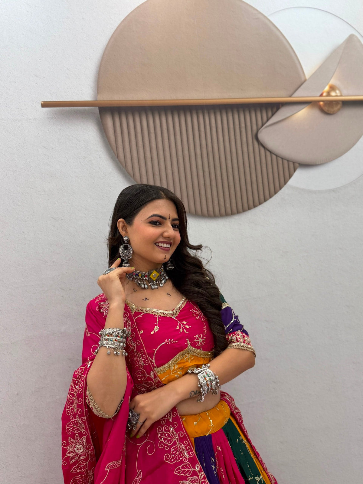 Tanirika Milky Silk Embroidery Lehenga Choli