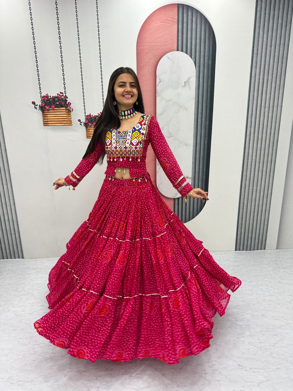 Tanishka Pure Fox Georgette Kodi Work Lehenga Choli