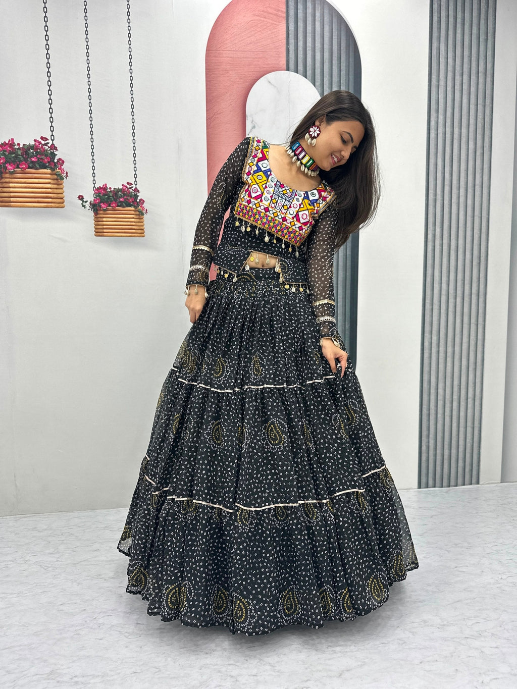 Tanishka Pure Fox Georgette Kodi Work Lehenga Choli