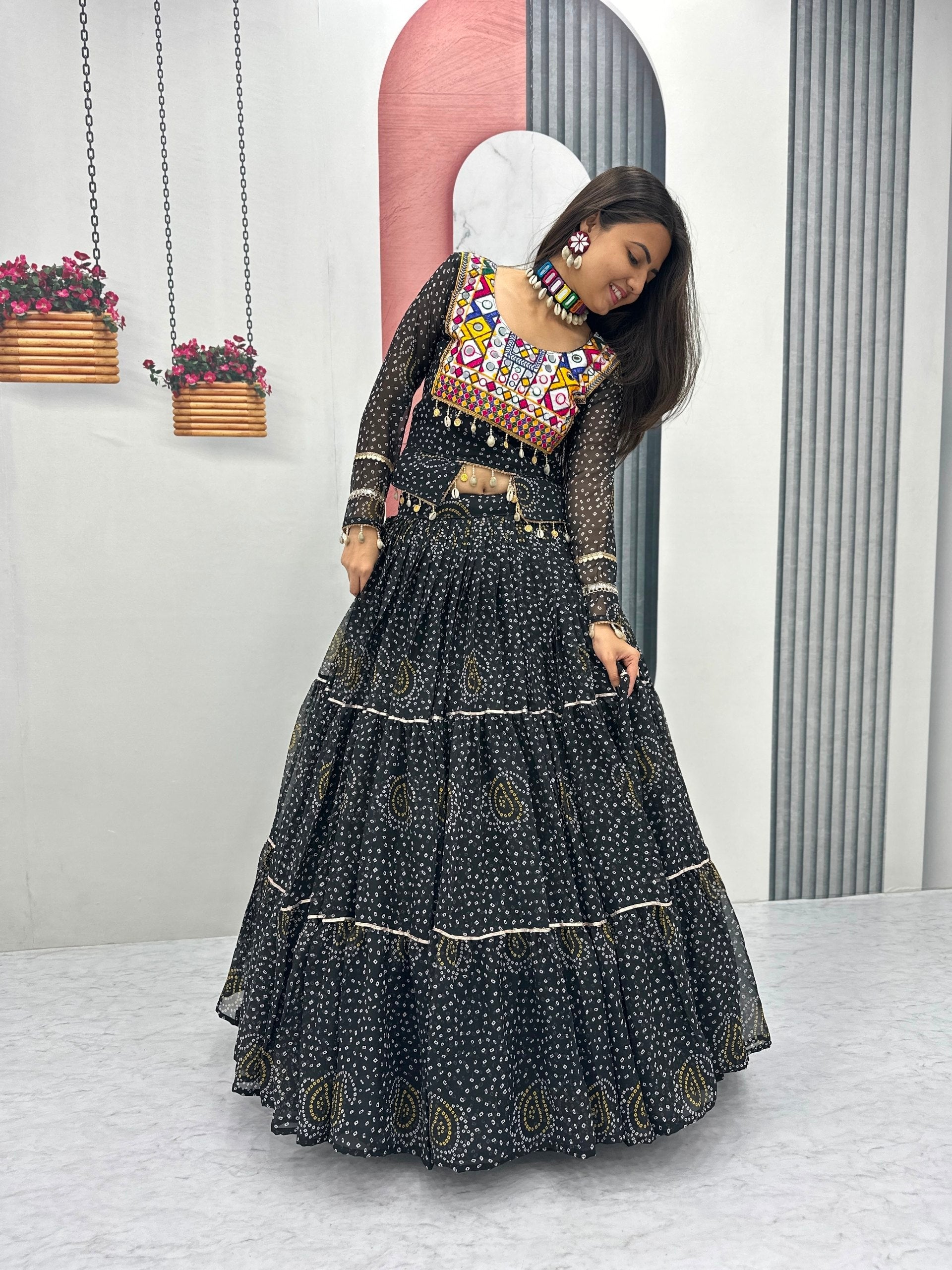 Tanishka Pure Fox Georgette Kodi Work Lehenga Choli