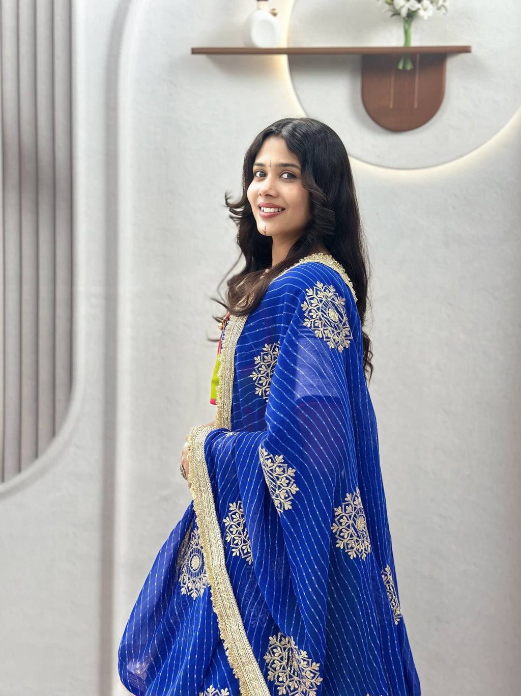 Harini Pure Cotton Heavy Ribbon Work Lehenga Choli
