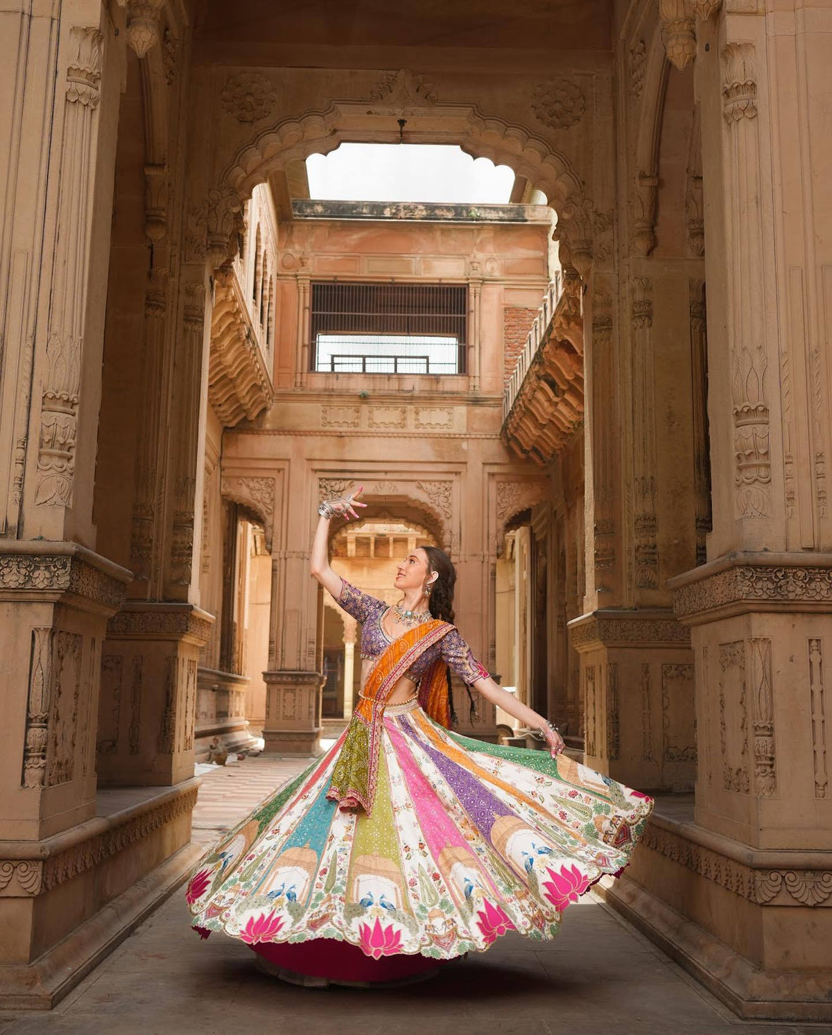 LISHARA MIRROR WORK LEHENGA