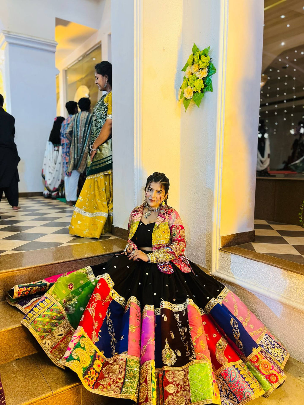 FREYA MIRROR WORK LEHENGA WITH KOTI