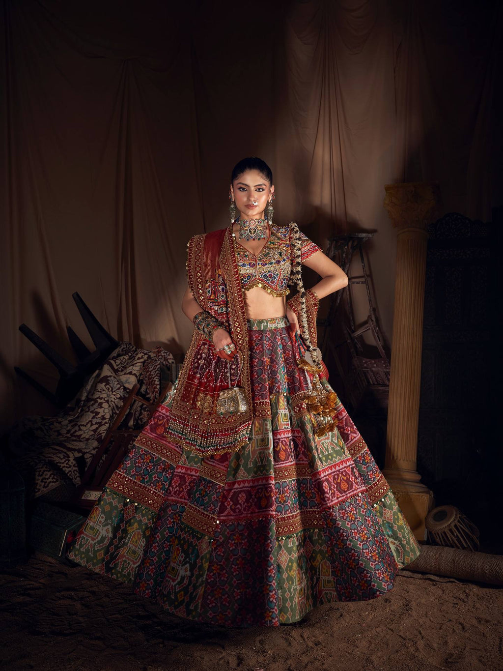 Ritambari Mirror Work Lehenga Choli
