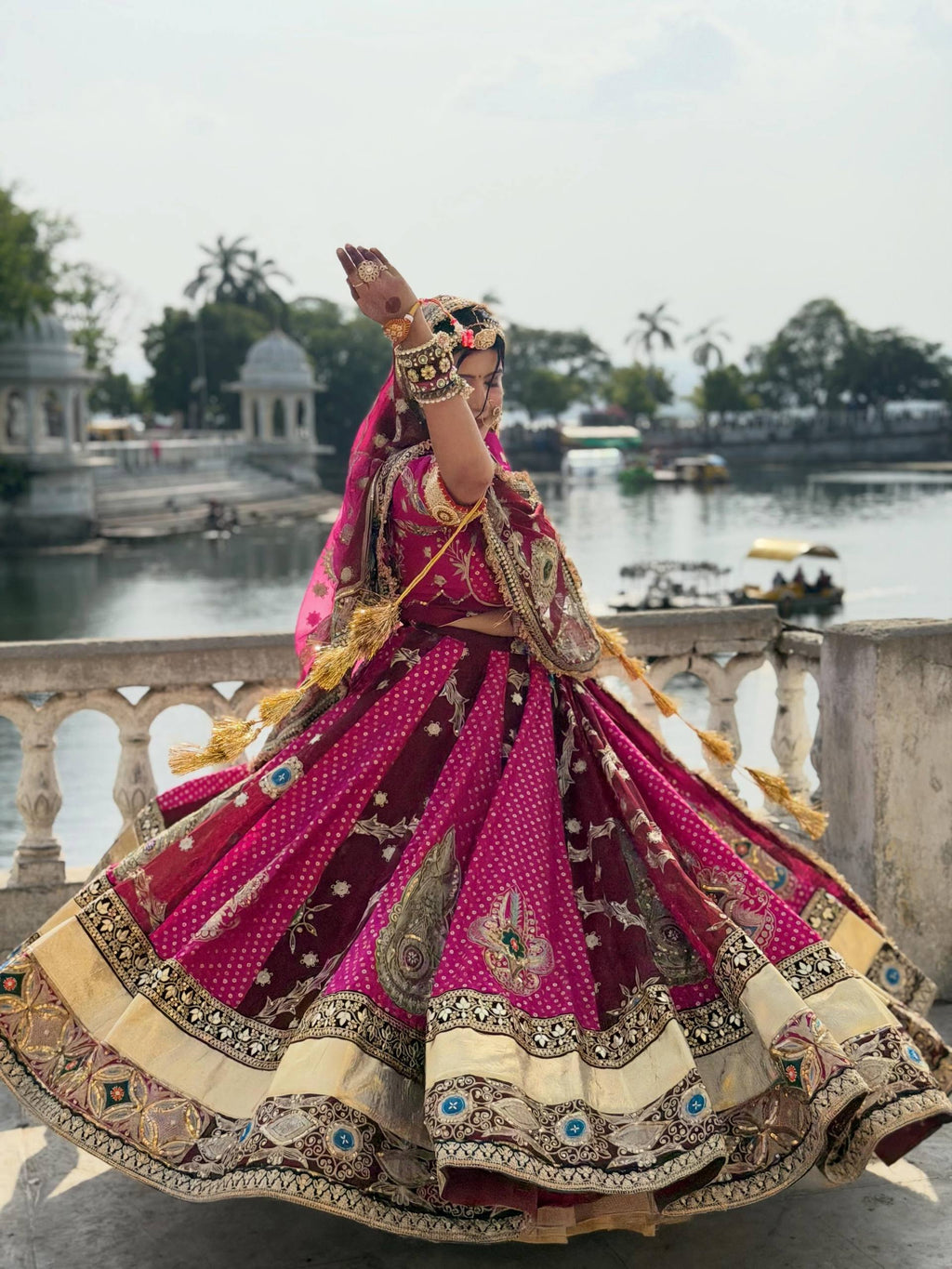Adaa Mirror Work Lehenga Choli
