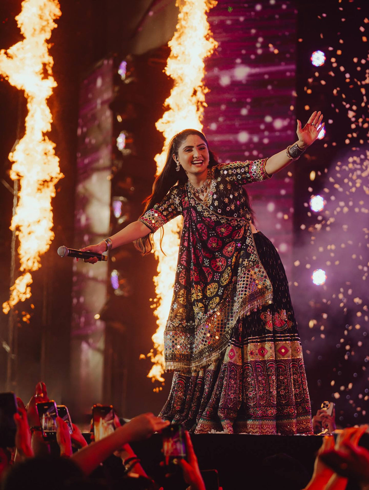 Nyraani Mirror Work Lehenga Choli