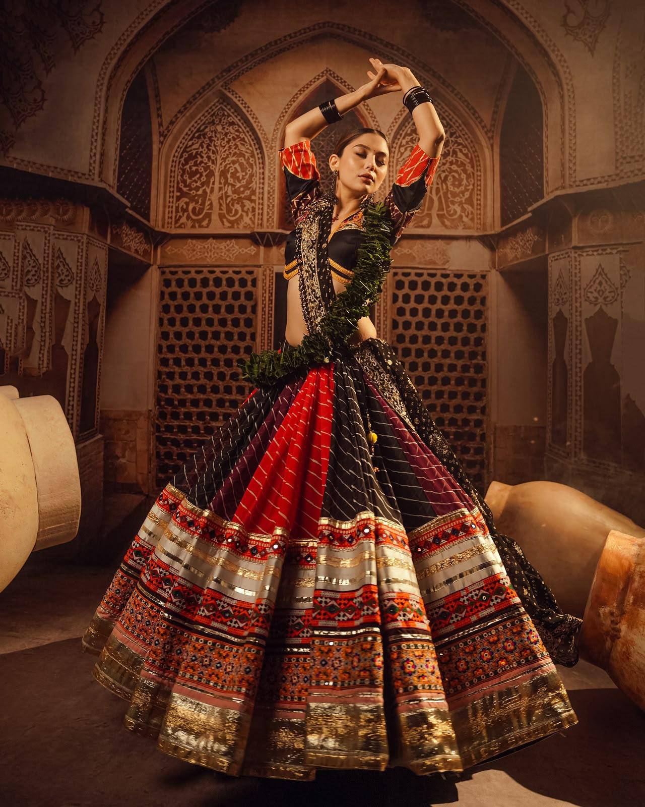 Gildessa Mirror Work Lehenga Choli