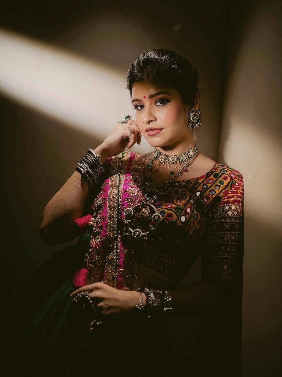 Rajvika Mirror Work Lehenga Choli