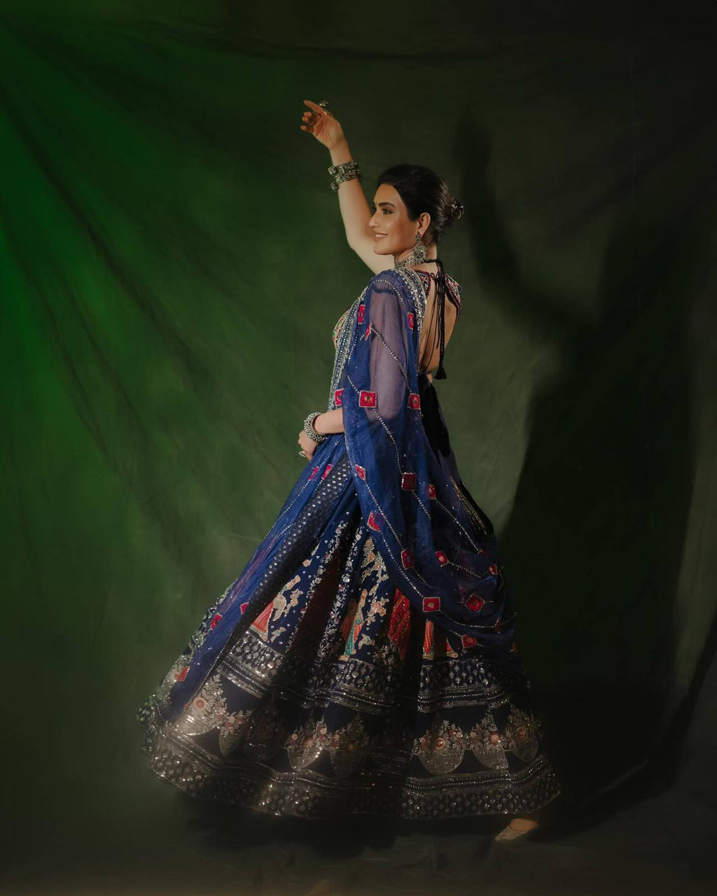 Navrooh Mirror Work Lehenga Choli