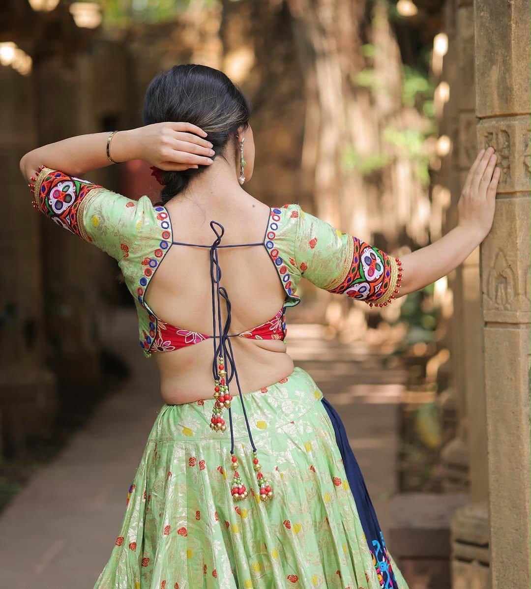 Amriah Mirror Work Lehenga Choli