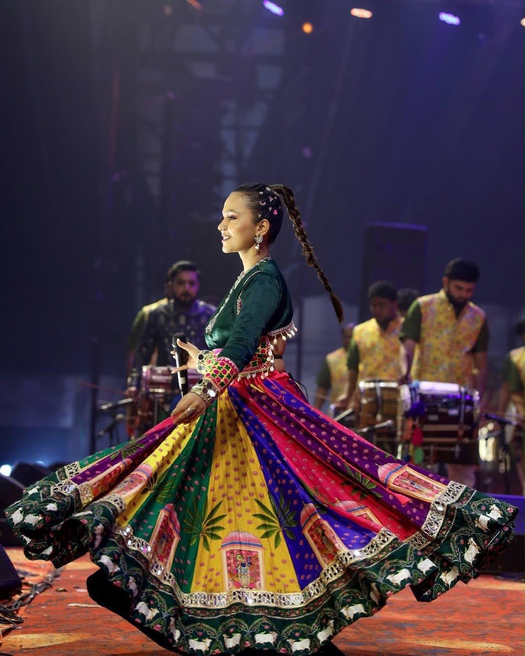 Monarch Mirror Work Lehenga Choli