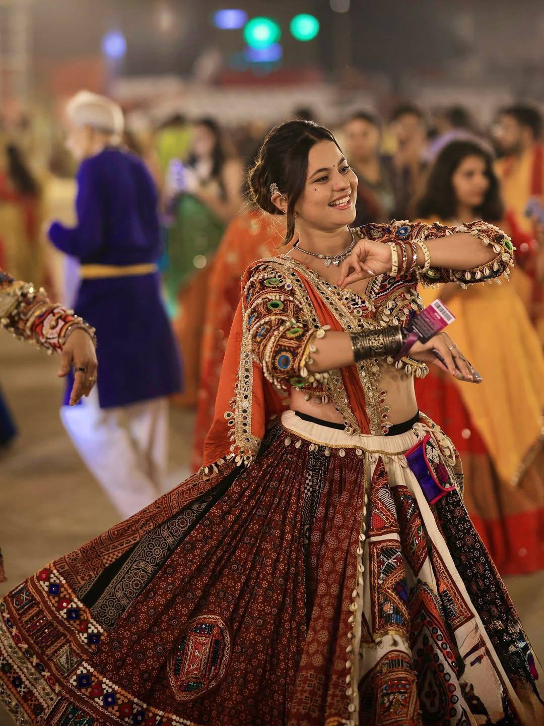 Sagnika Mirror Work Lehenga Choli