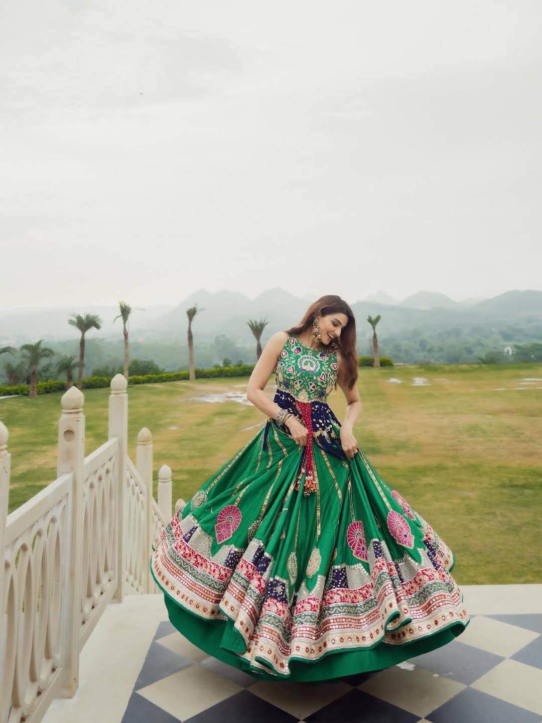Sagnika Mirror Work Lehenga Choli