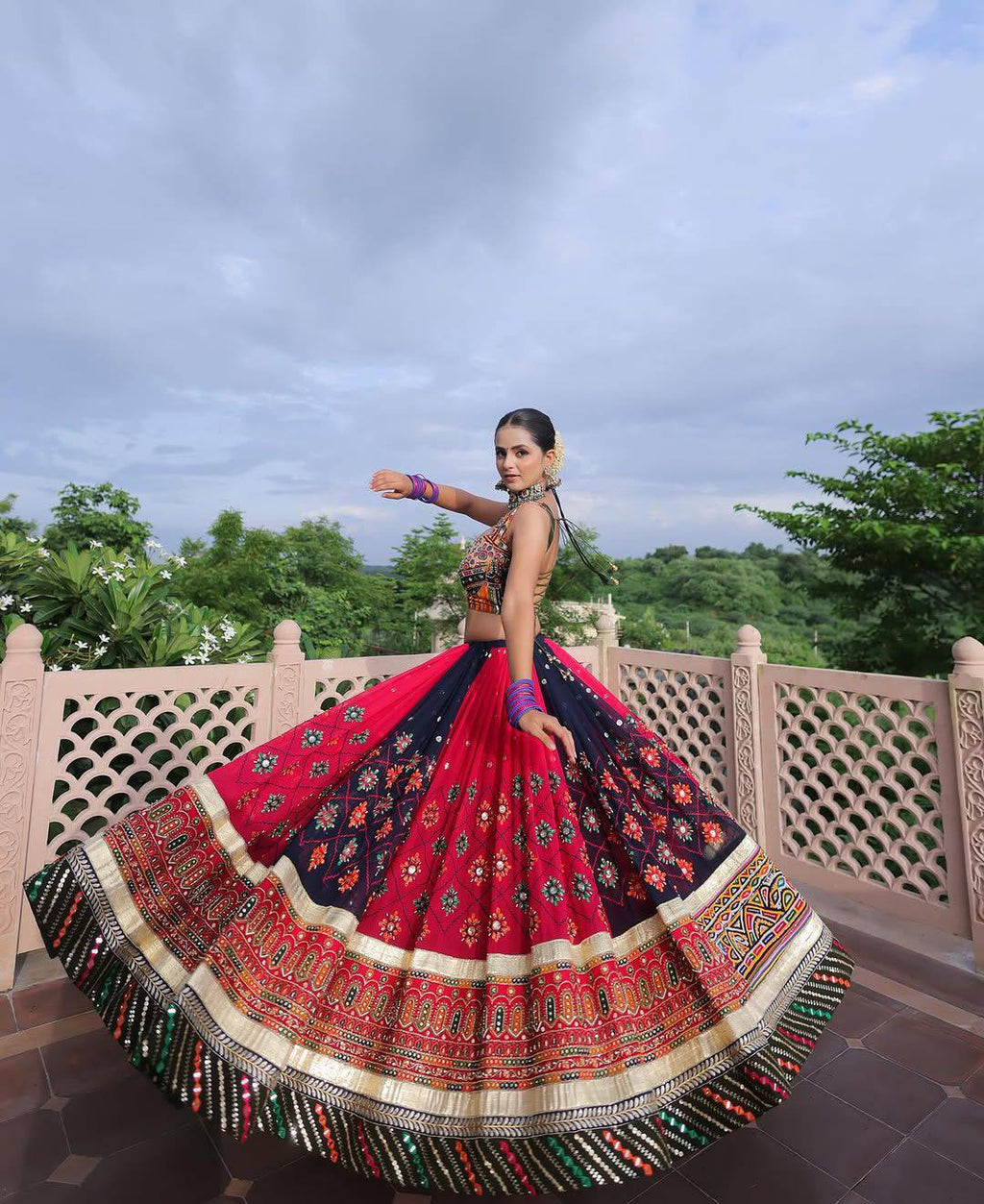 Zahreen Mirror Work Lehenga Choli