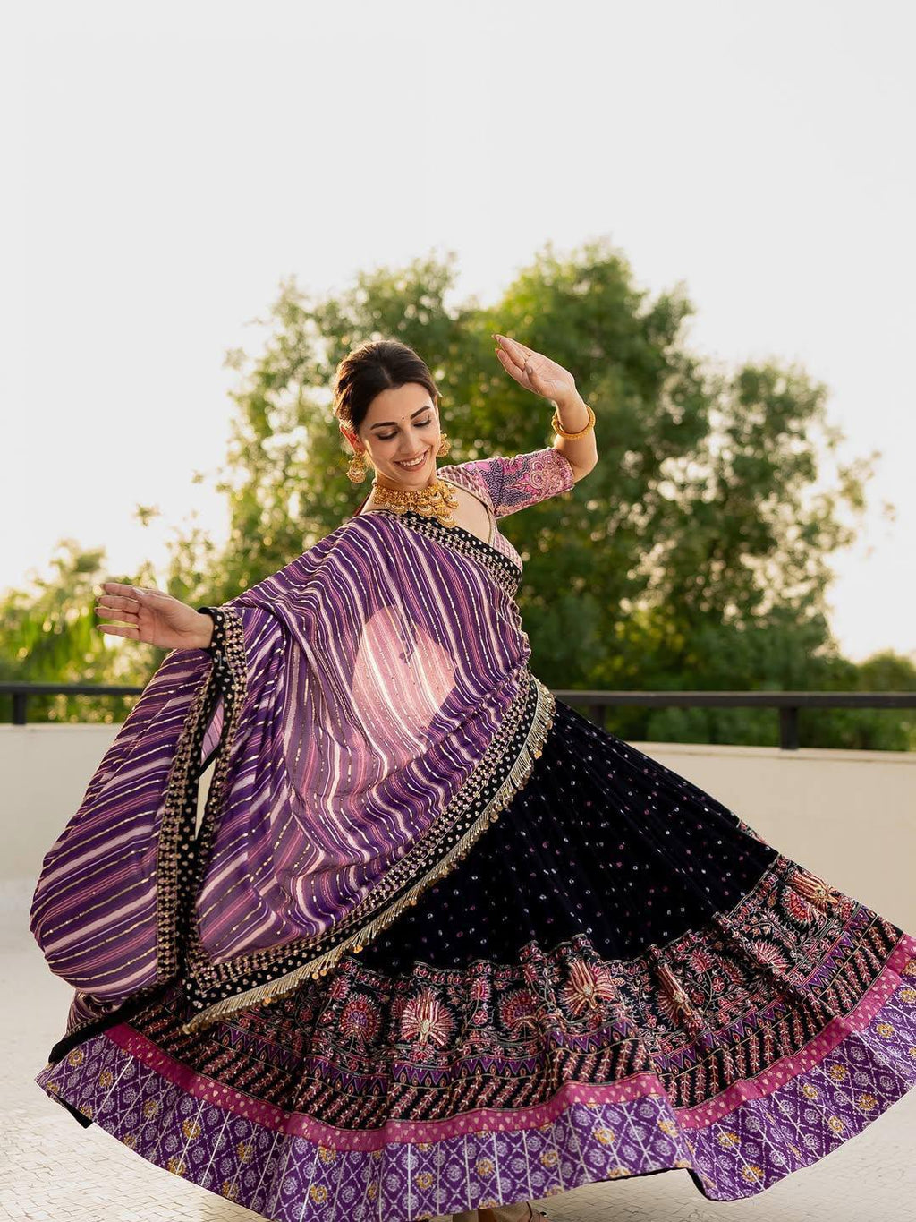 Inika Mirror Work Lehenga Choli
