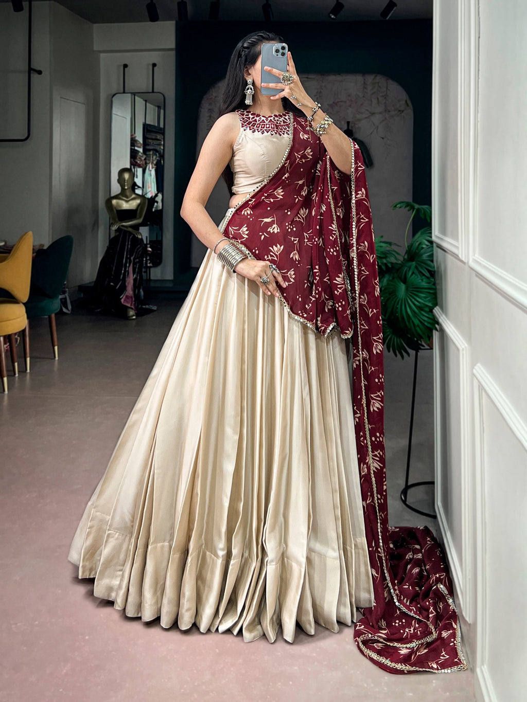 Aadhya Monga Silk Lehenga