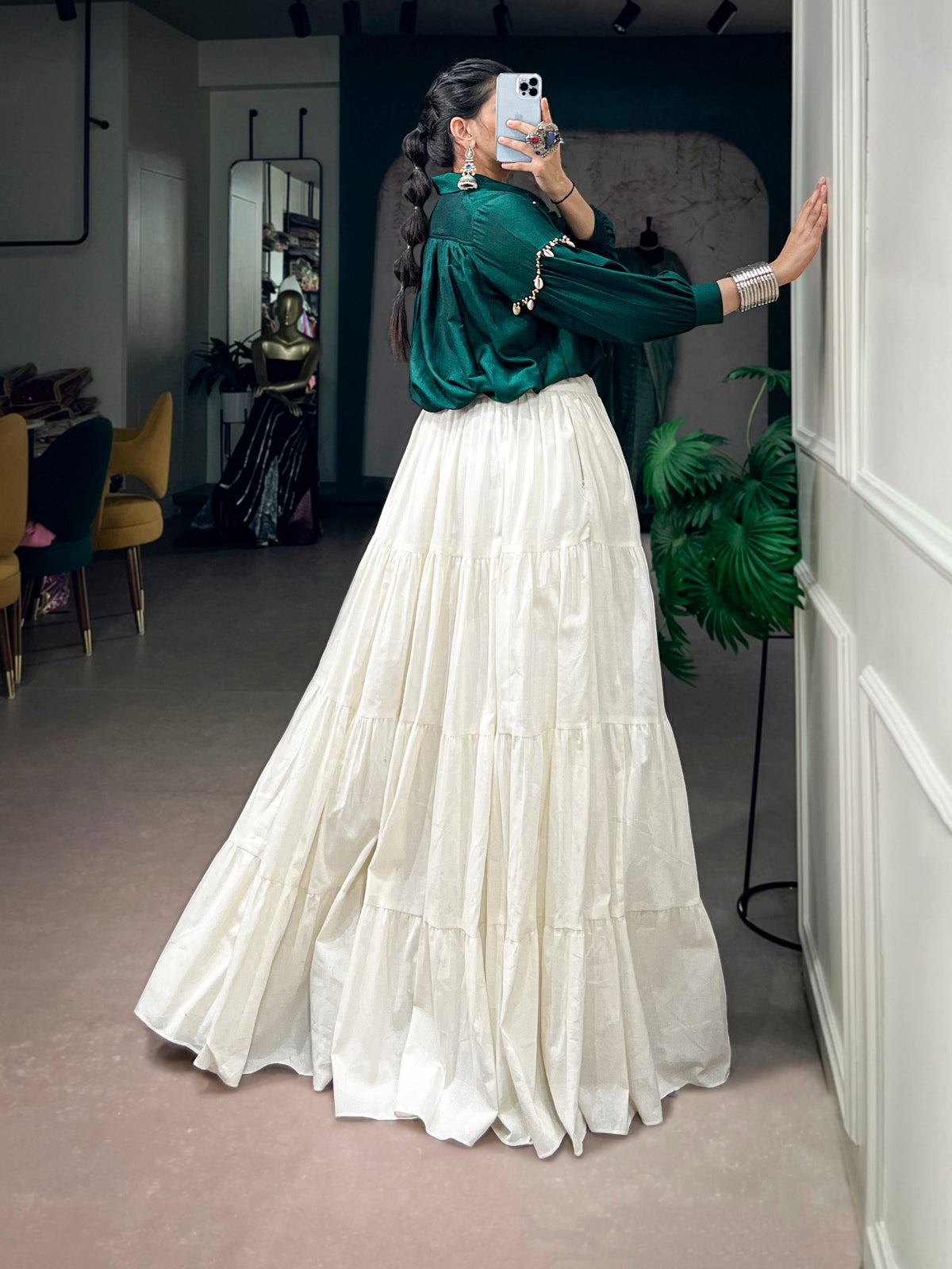 Meera Khadi Cotton Lehenga Choli
