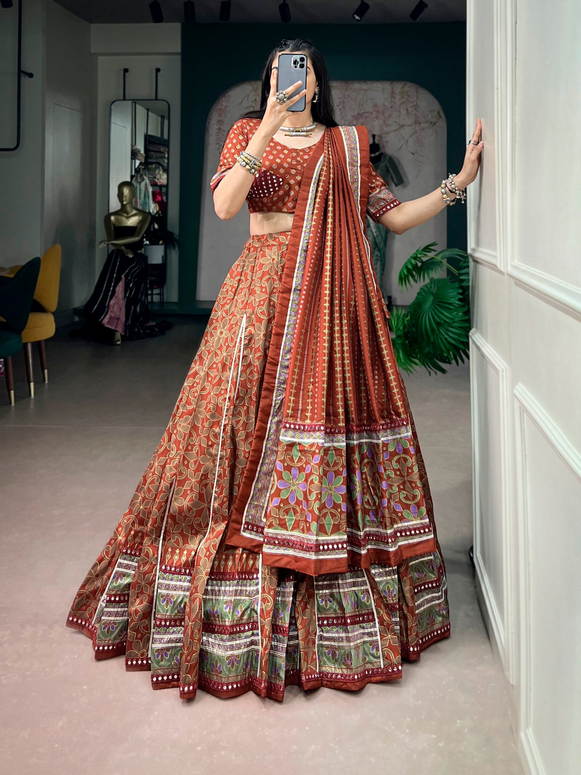 Samaira Tasar Silk Sparkle Lehenga Choli