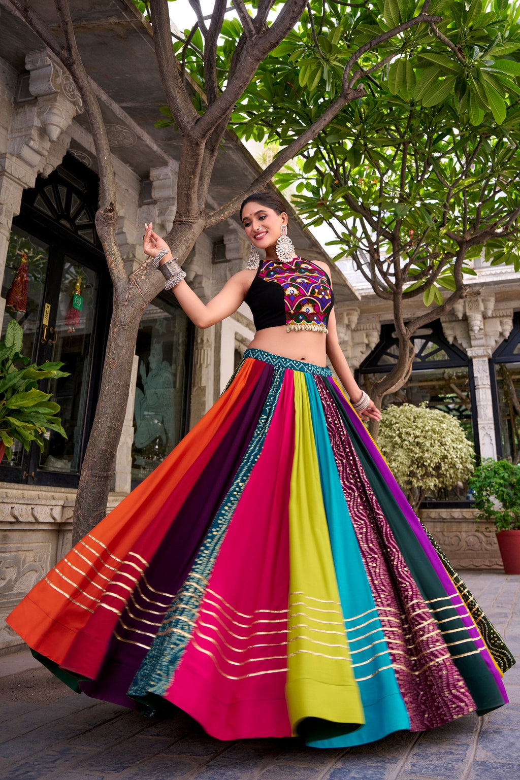 Anushree Rayon Gota Patti Lehenga Choli