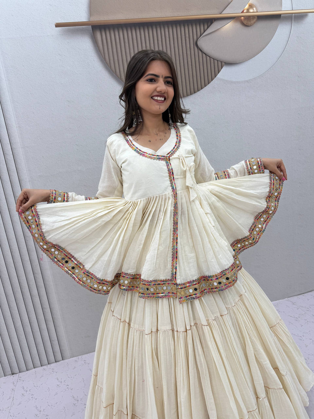 Vaanya Pure Cotton Gamthi Lehenga Choli