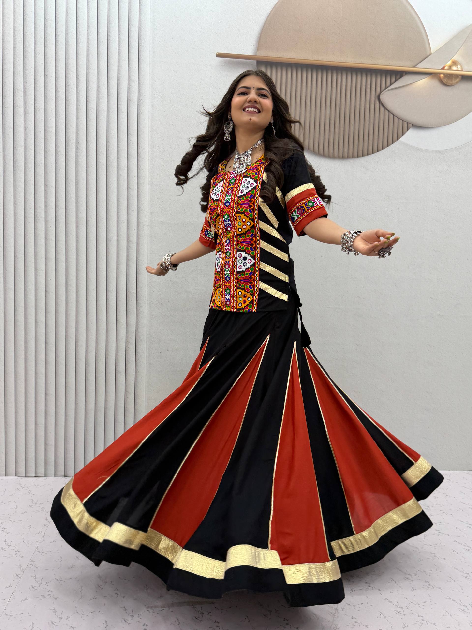 Zivika Pure Cotton Kediyu Lehenga Choli