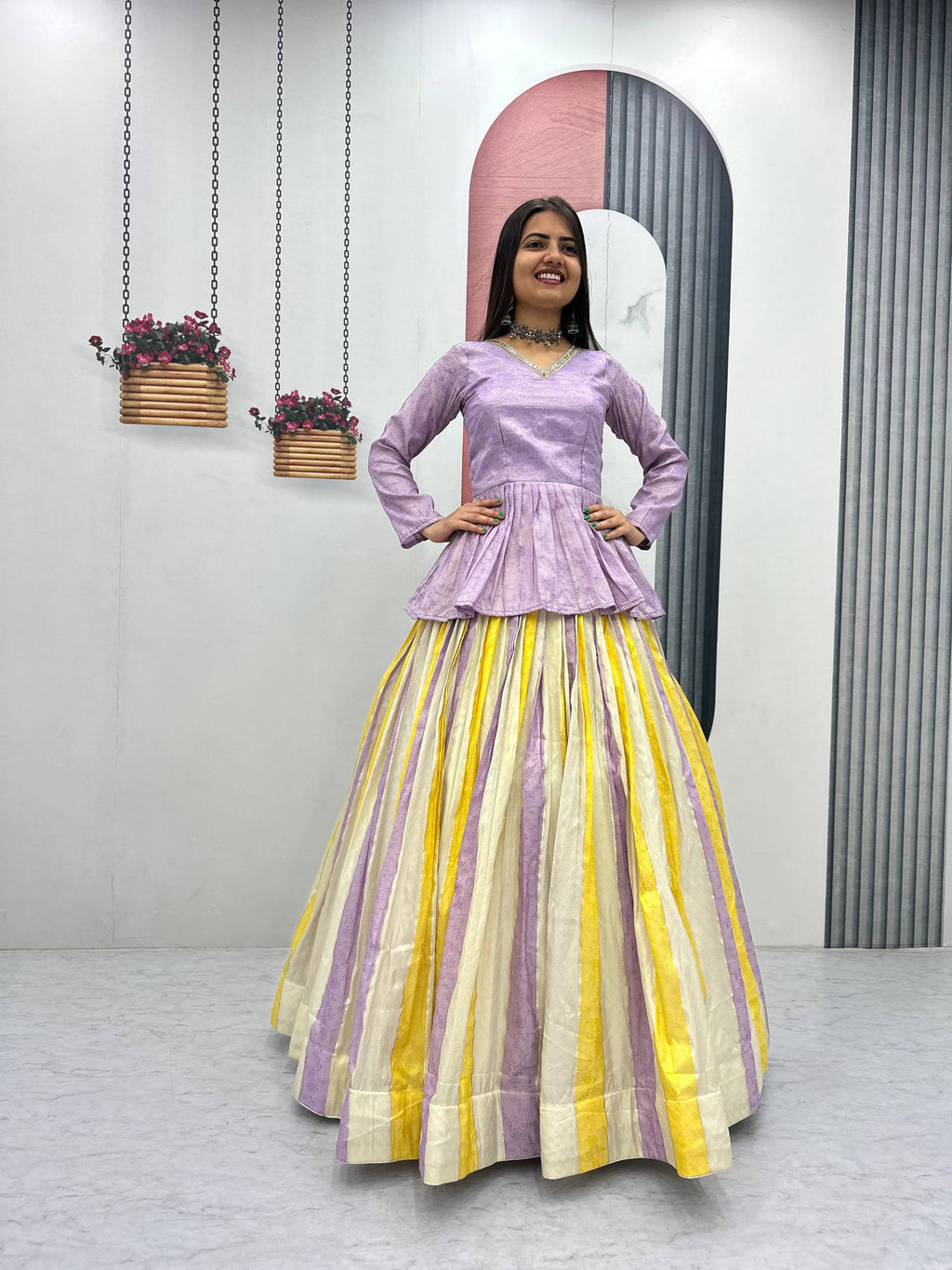 Aroshree Jacquard Silk Canvas Lehenga Choli