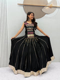 Sharvya Pure Cotton Mother-Daughter Lehenga Choli